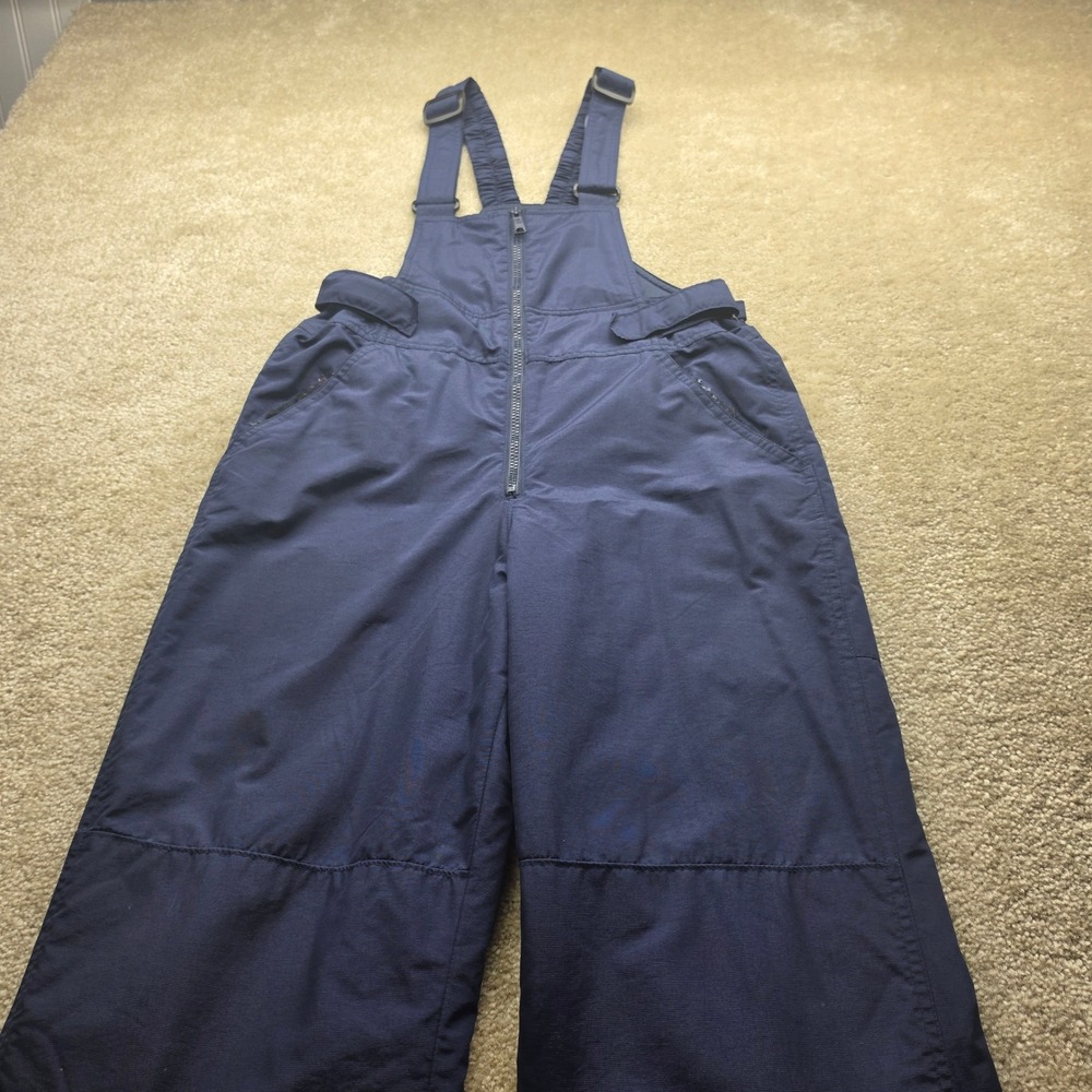 Columbia Kids Navy Blue Insulated Snow Bibs Overalls SG8107 Size 14/16 L